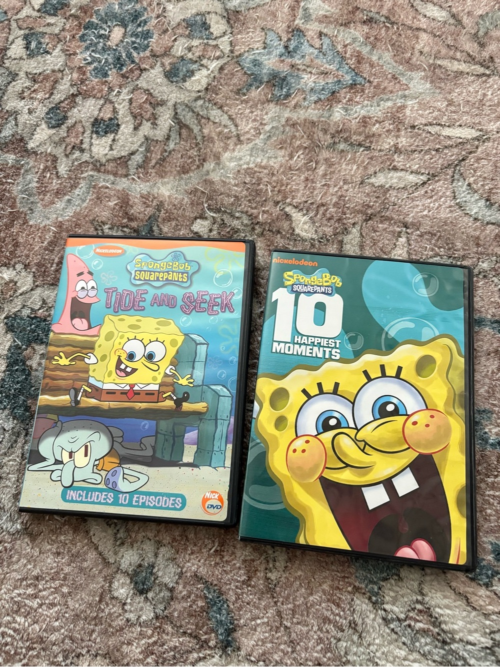 SpongeBob SquarePants 10 Happiest Moments and Tide and Seek DVD Bundle